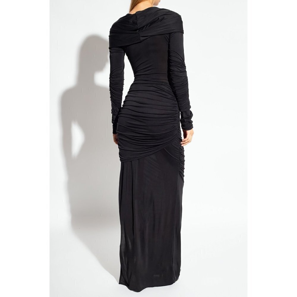 GAUGE81 Elos Maxi Dress in Black 38 6 New Womens Long Gown Hooded - Picture 15 of 16